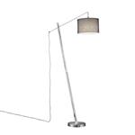 Padme Matt Nickel & Grey Floor Lamp R40361007