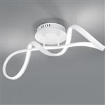 Perugia LED Matt White Semi-Flush Looped Ceiling Fitting R67091131