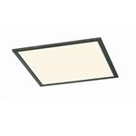Phoenix Medium Square Matt Black LED Ceiling Fitting 674014532