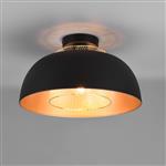 Punch Large Black And Gold Semi Flush Fitting R60811032