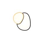 Rise LED Dimmable Flush Black And Gold Ceiling Fitting 647510280