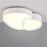 Rise LED Dimmable Flush White Ceiling Fitting 647510231