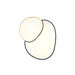 Rise LED Large Dimmable Flush Black And Gold Ceiling Fitting 647519280