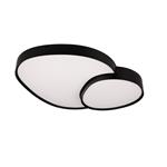 Rise LED Large Dimmable Flush Black Ceiling Fitting 647519232