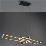 Salinas Brass And Black LED Ceiling Pendant 320310308