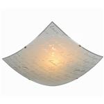 Signa Large 2-Light White Glass Flush Light 602500201