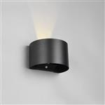 Talent IP44 Rated LED Battery Operated Black Oval Wall Light R27769132