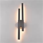 Tawa IP54 Outdoor Anthracite Double Wall Light 221460242