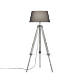 Tripod Grey & Natural Wood Floor Lamp R40991011