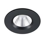Zagros IP65 Round Matt Black LED Shower Light 650710132