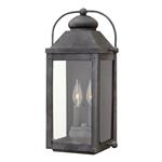 Aged Zinc IP44 Outdoor two Light Wall Lantern QN-ANCHORAGE-M
