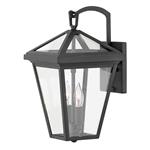Black IP44 Rated 2 Light Outdoor Wall Lantern QN-ALFORD-PLACE2-S-MB