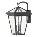 Black IP44 Rated Large 3 Light Outdoor Wall Lantern QN-ALFORD-PLACE2-L-MB
