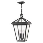 IP44 Rated Black Outdoor 3 Light Hanging Lantern QN-ALFORD-PLACE8-L-MB 
