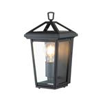 IP44 Rated Black Outdoor Half Wall Lantern QN-ALFORD-PLACE7-S-MB