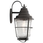 IP44 Rated Weathered Zinc Outdoor Large Wall Lantern QN-CHANCE-HARBOR-L
