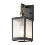 IP44 Rated Weathered Zinc Outdoor Small Wall Lantern QN-LAHDEN2-S-WZC