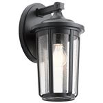 Large Outdoor Black IP44 Rated Wall Lantern QN-FAIRFIELD-L-BK