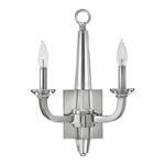 Polished Nickel Crystal Double Wall Light QN-ASCHER2