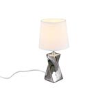 Abeba White & Silver Small Table Lamp R50771589