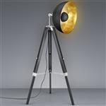 Liege Black and Gold Tripod Floor Lamp 407800132