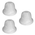 CTAG001 Pack Of Three White Alabaster Glass Shades