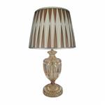 The Boss Fluted/Ribbed Solid Glass Table Lamp/Shade 
