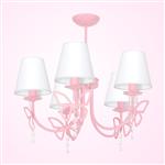 Charlotte Five-Arm Pink Ceiling Light MLP4217