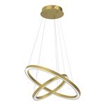 Galaxia Gold LED Double Ceiling Pendant ML8423