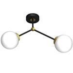 Joy Double Black and Gold Ceiling Light MLP7459