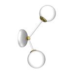 Joy White and Gold Double Wall Light MLP7462