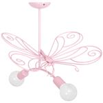 Motyl 2-Light Pink Butterfly Semi-Flush Fitting MLP3932