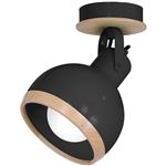 Orchard Black and Wood Single Wall or Ceiling Light MLP8657