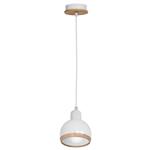 Orchard White and Wood Single Pendant MLP7043