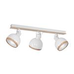 Orchard White and Wood Triple Spotlight Bar MLP8651
