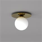 Plato Small Gold Finish Single Ceiling Light MLP7967