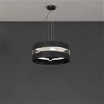 Ultimo Black and Gold 3-Light Pendant MLP7342