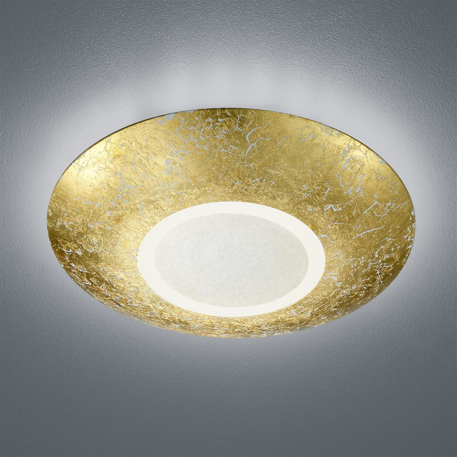 Chiros Gold Leaf Effect LED Ceiling Light 624110279 | The Lighting ...
